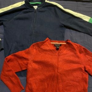 1 Orange Pullover & 1 Blue ZipUp